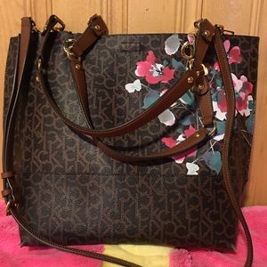 Like New CK Brown/Tan Shoulder/Hand bag Tote